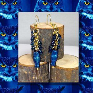 Teardrop Owl Earrings Fashion Jewelry